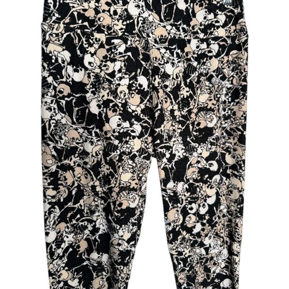 LuLaRoe Skeleton Bone Print Leggings OS - Picture 2 of 6